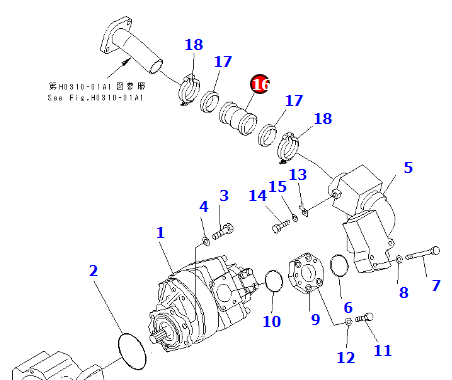 供应原厂 进口推土机D155AX-3 连接器总成07332-03000
