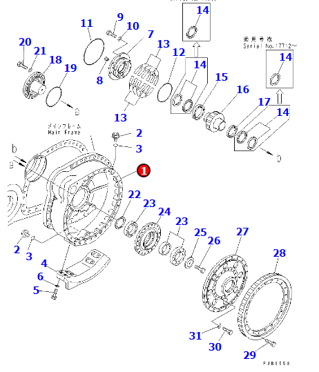 CASE,L.H 195-27-34211 进口推土机D375A-3