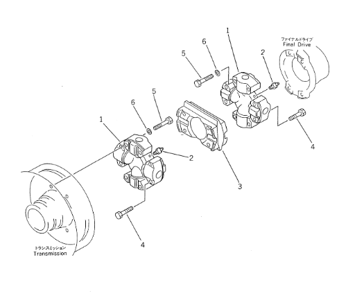 平地机 GD825A-2 传动轴总成235-20-11100