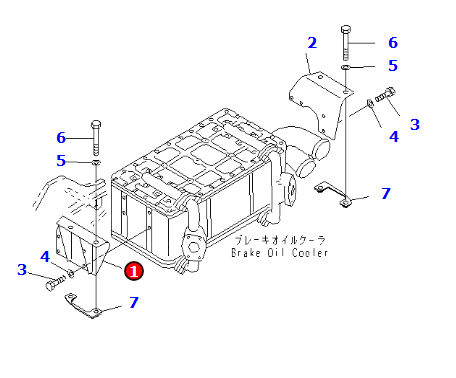 进口矿用车HD785-5 支架组件561-03-63413