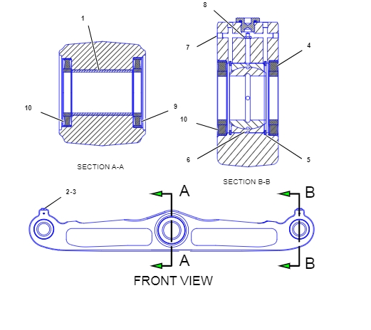 140-9700 BAR ASSY Suitable For Caterpillar D10 Series