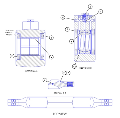 177-4651 BAR ASSY Suitable For Caterpillar D9 Series