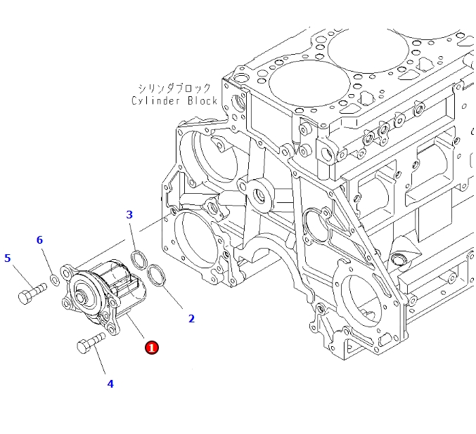 6251-51-1001 OIL PUMP ASS'Y Suitable For LOADER WA470-6/WA480-6 PARTS