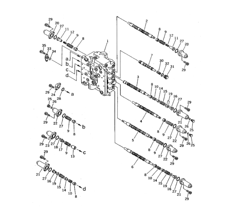 709-94-92610 Case for Engine No.S6D125-1VV-FT Parts