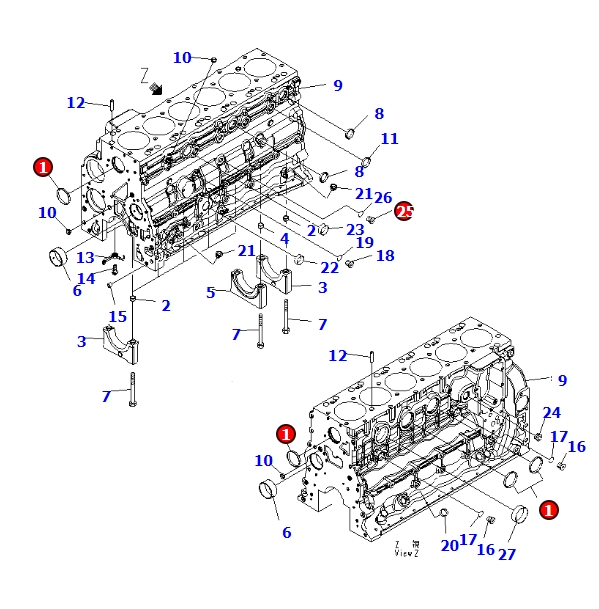 6754-21-1310 CYLINDER BLOCK ASS'Y Suitable For EXCAVATOR PC200-8 PARTS