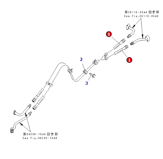 07102-21028 HOSE Suitable For Loader WA500-3 PARTS