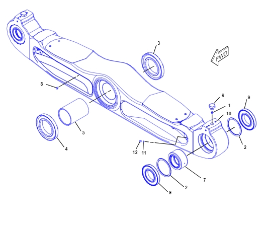 226-0463 BAR ASSY Suitable For Caterpillar D11 Series