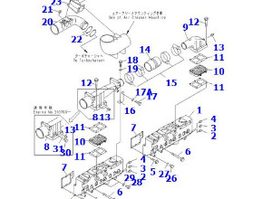 Komatsu HD465-7 Dump Truck Manifold Ass'y 6240-11-4100